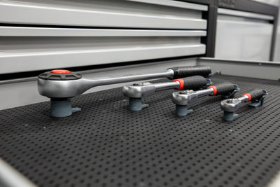 Porte-tête à cliquet pour grille d'outils