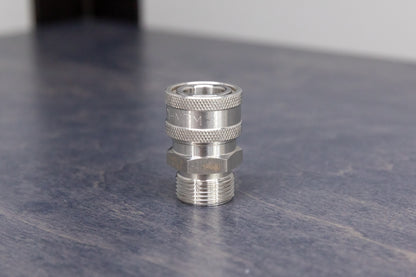 Stainless Steel M22 Male (14mm) to 3/8" QD Coupler