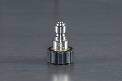 Stainless Steel M22 Female (15mm) to 3/8" QD Plug